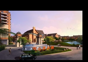 cad鐵大門園林景觀設(shè)計完整方案項(xiàng)目資料及效果圖素材下載